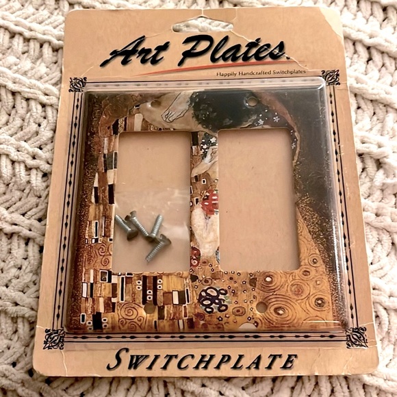 ❣️Gustav Klimt The Kiss Painting Printed Artistic Electrical Plate Home Office❣️ - Picture 4 of 6